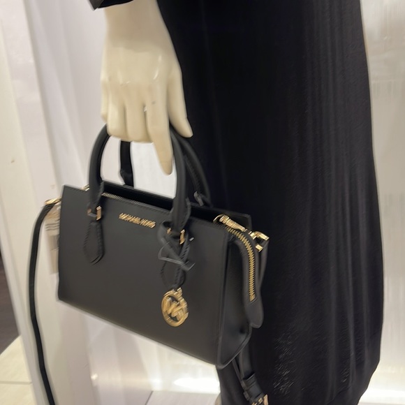 Michael Kors Sheila Small Center Zip Satchel Shoulder Crossbody Bag Non Leather - Picture 14 of 16